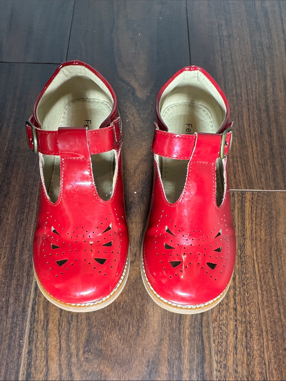 Felix & Flora Classic Red Mary Jane Kids Shoes - Patent Leather